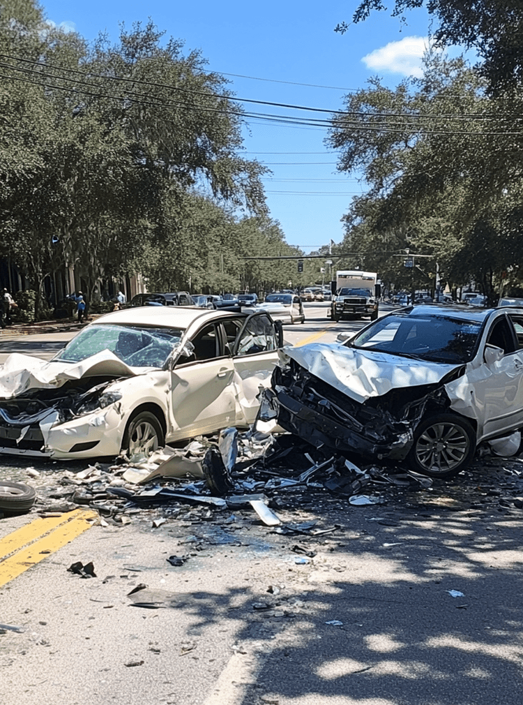 Car Accident Scene